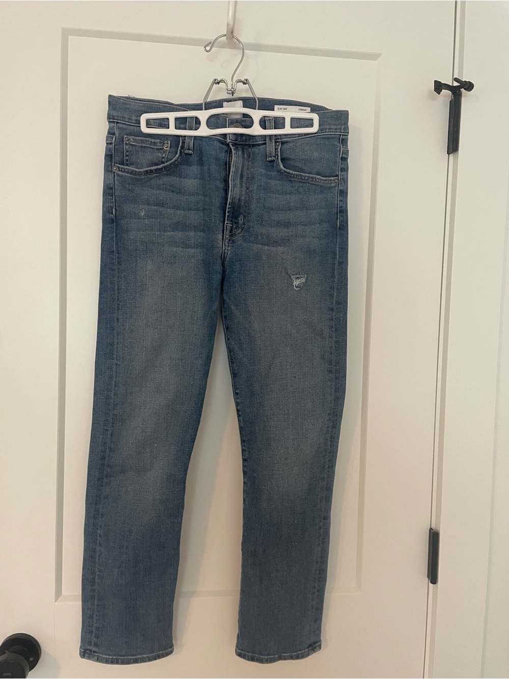 Edwin Light Blue Straight Crop Jeans